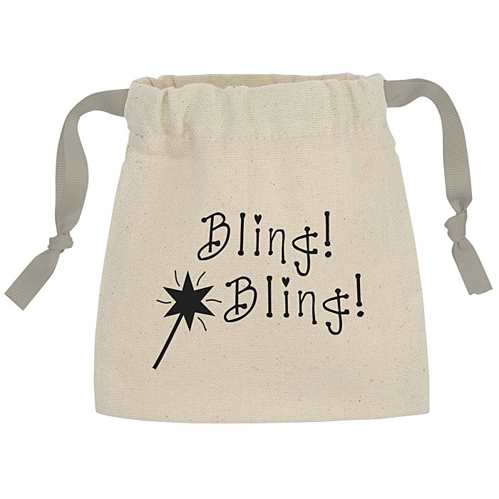 Custom Goodie Chroma Cord Bag - 6 1/8 inches x 4 3/4 inches