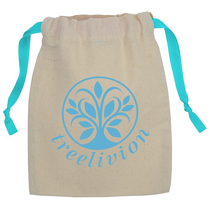 Custom Goodie Chroma Cord Bag - 8 1/8 inches x 6 3/4 inches