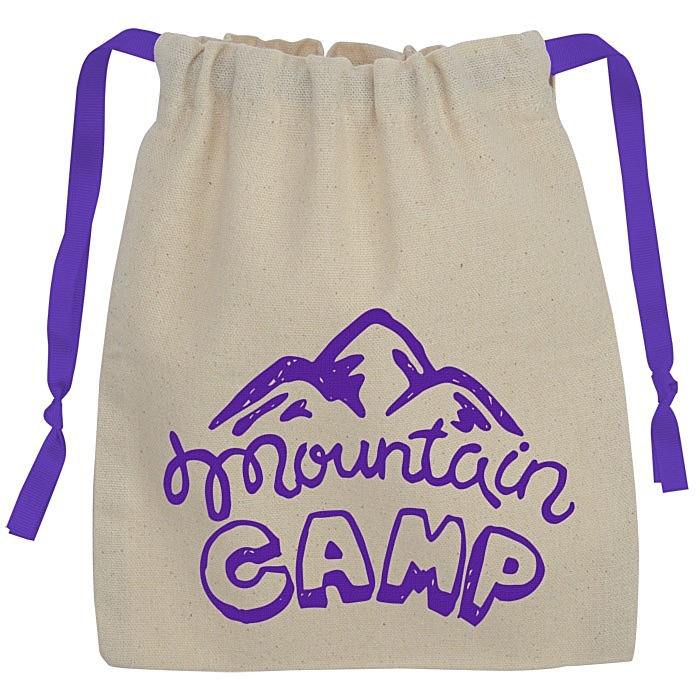 Custom Goodie Chroma Cord Bag - 9 3/4 inches x 8 inches