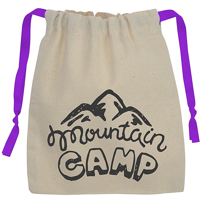 Custom Goodie Chroma Cord Bag - 9 3/4 inches x 8 inches
