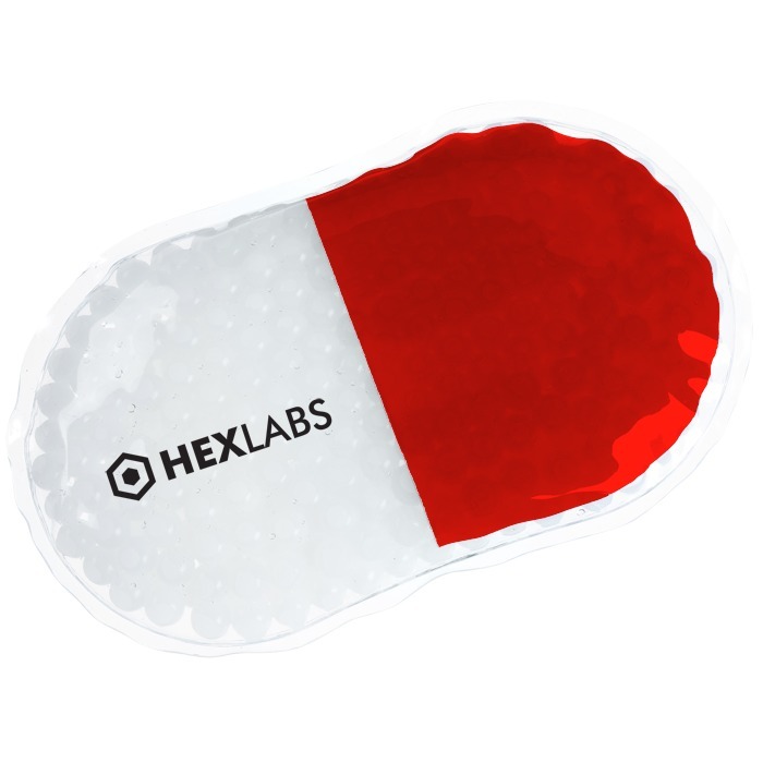 Custom Shaped Mini Aqua Pearls Hot/Cold Pack - Capsule