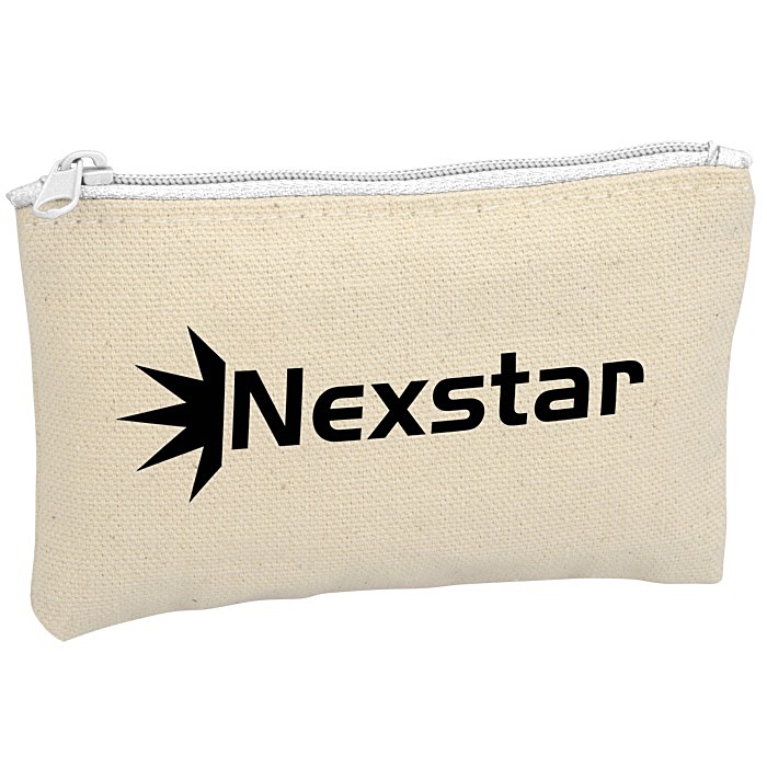 Custom Chroma Zip Cotton Pouch - 3 inches x 5 inches