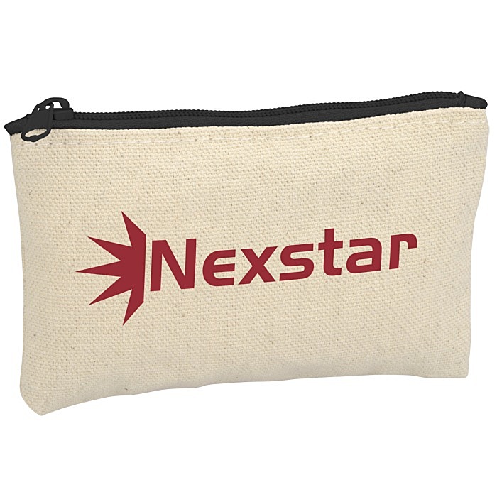 Custom Chroma Zip Cotton Pouch - 3 inches x 5 inches