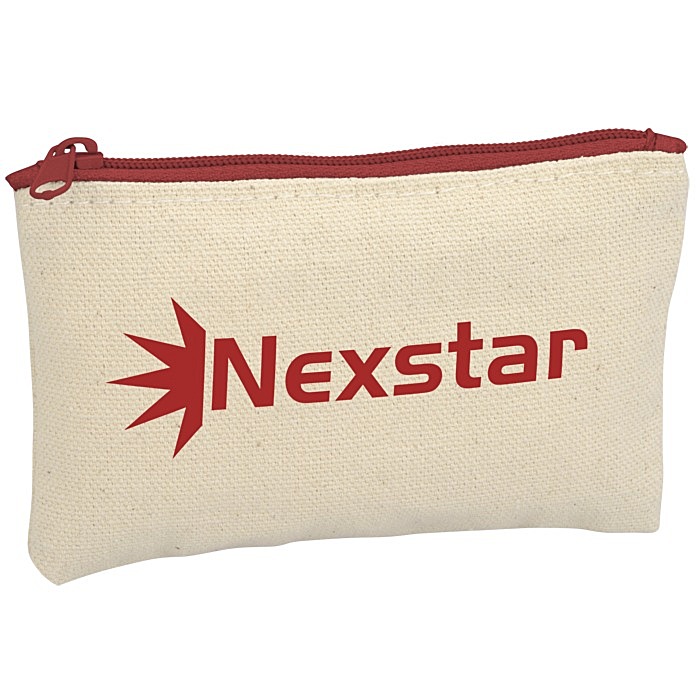 Custom Chroma Zip Cotton Pouch - 3 inches x 5 inches