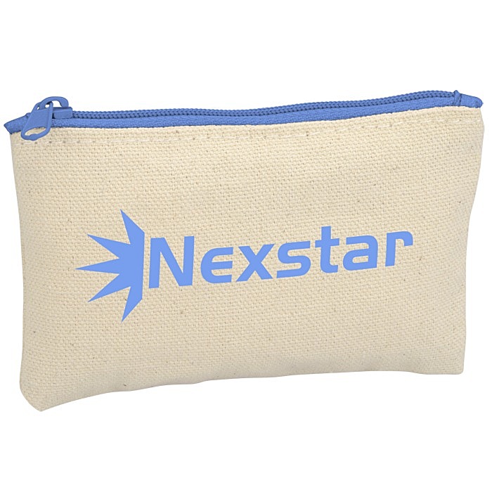 Custom Chroma Zip Cotton Pouch - 3 inches x 5 inches