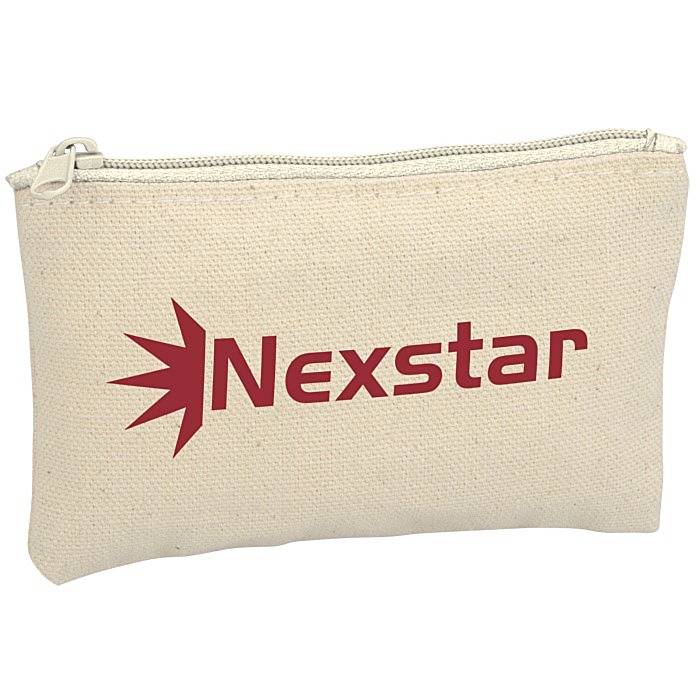 Custom Chroma Zip Cotton Pouch - 3 inches x 5 inches