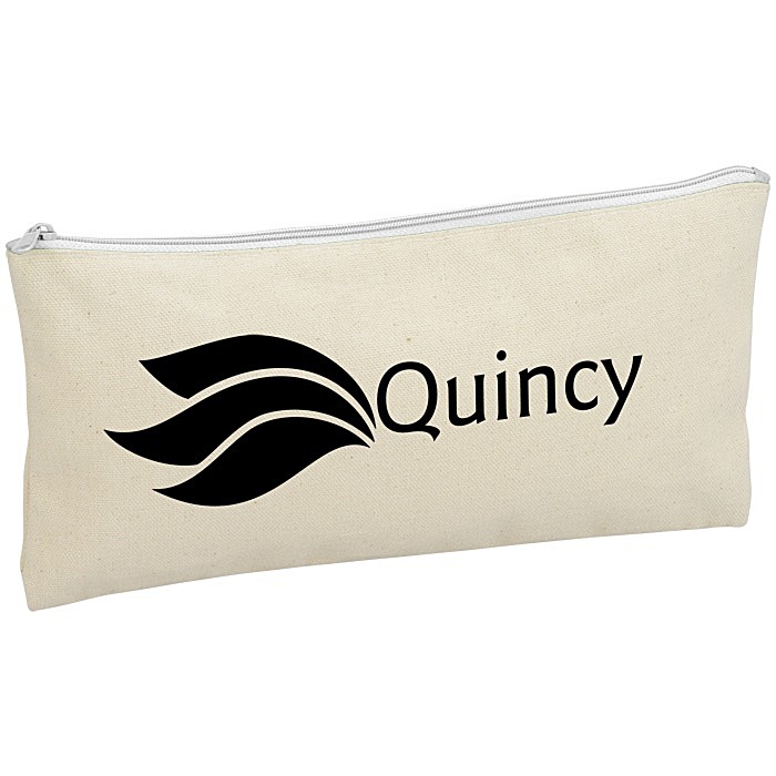 Custom Chroma Zip Cotton Pouch - 5 1/2 inches x 11 inches