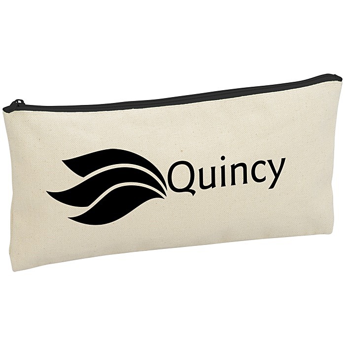 Custom Chroma Zip Cotton Pouch - 5 1/2 inches x 11 inches