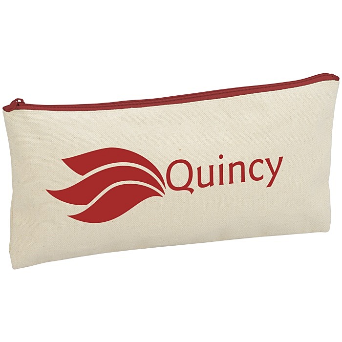 Custom Chroma Zip Cotton Pouch - 5 1/2 inches x 11 inches