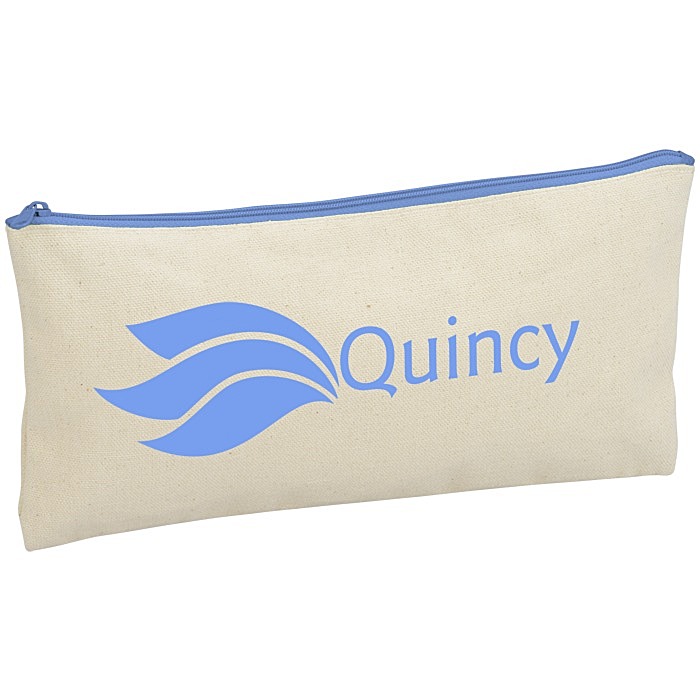 Custom Chroma Zip Cotton Pouch - 5 1/2 inches x 11 inches