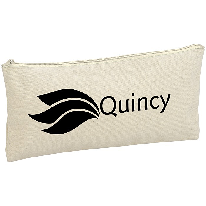Custom Chroma Zip Cotton Pouch - 5 1/2 inches x 11 inches