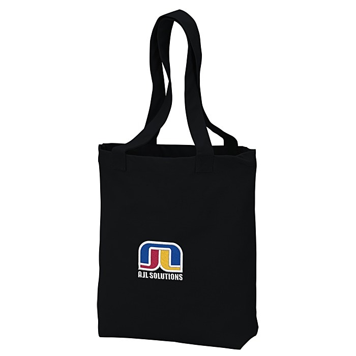Custom Peached 12-oz Cotton Tote - Embroidered