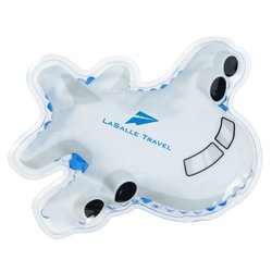 Custom Shaped Mini Aqua Pearls Hot/Cold Pack - Airplane