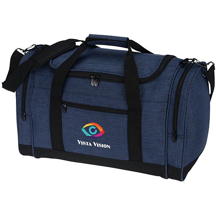 Custom 4imprint Heathered Leisure Duffel - Full Colour