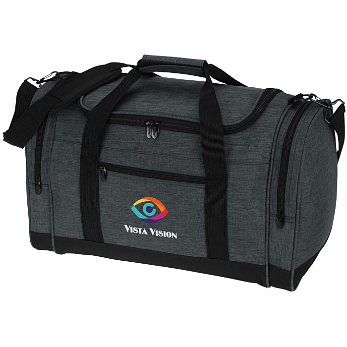 Custom 4imprint Heathered Leisure Duffel - Full Colour