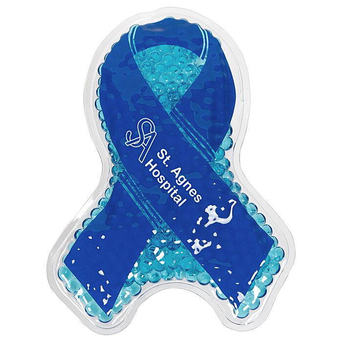 Custom Shaped Mini Aqua Pearls Hot/Cold Pack - Ribbon
