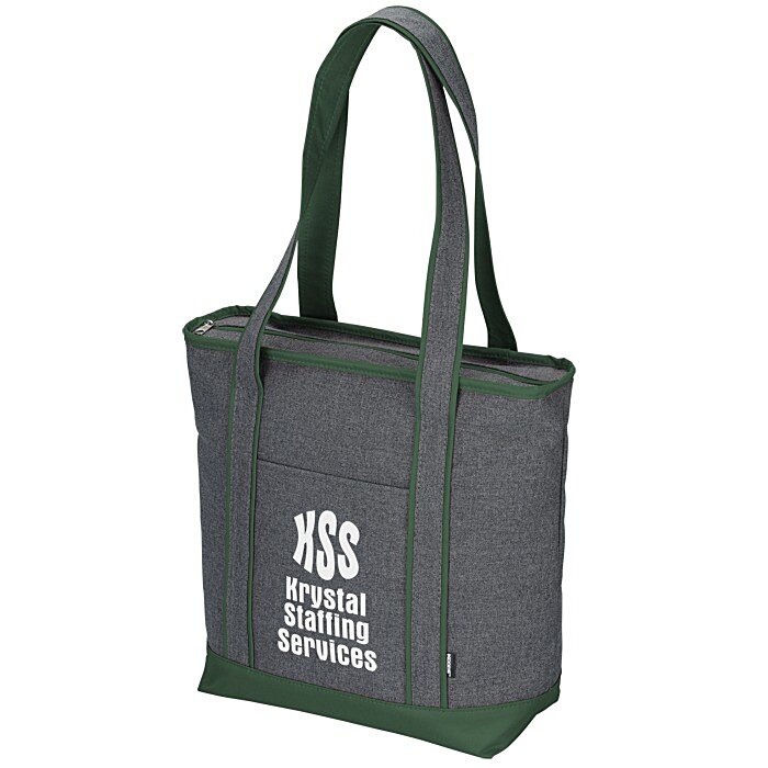 Custom Koozie® Heathered Outdoor Cooler Tote