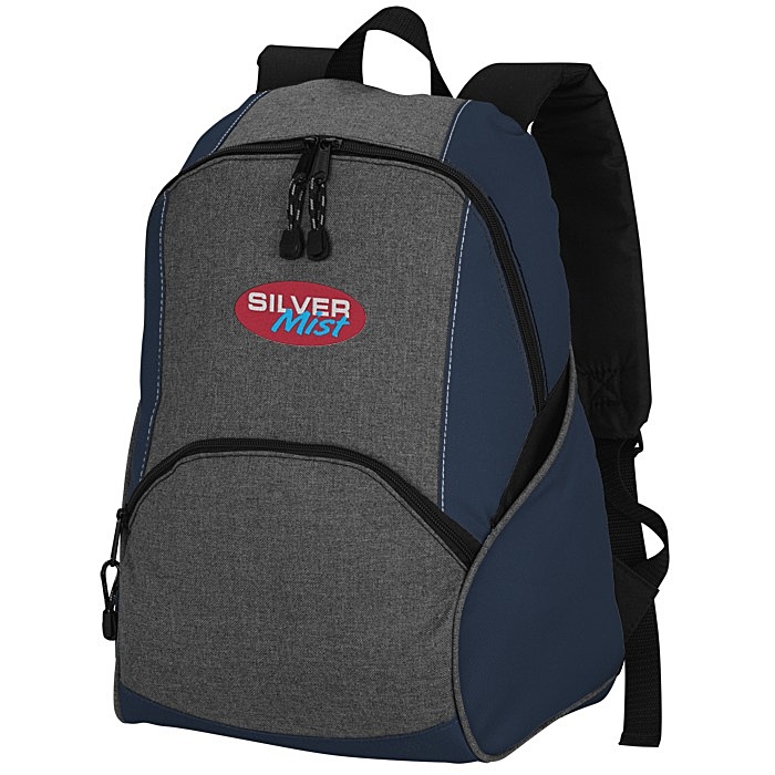 Custom On-the-Move Heathered Backpack - Embroidered