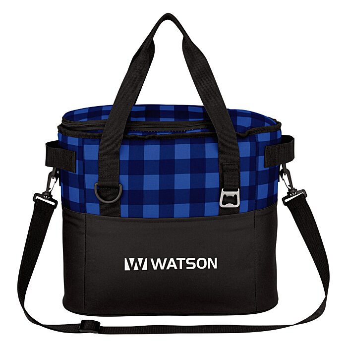 Custom Buffalo Plaid Cooler Bag