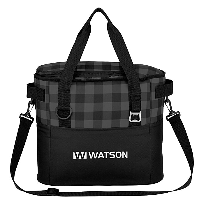 Custom Buffalo Plaid Cooler Bag