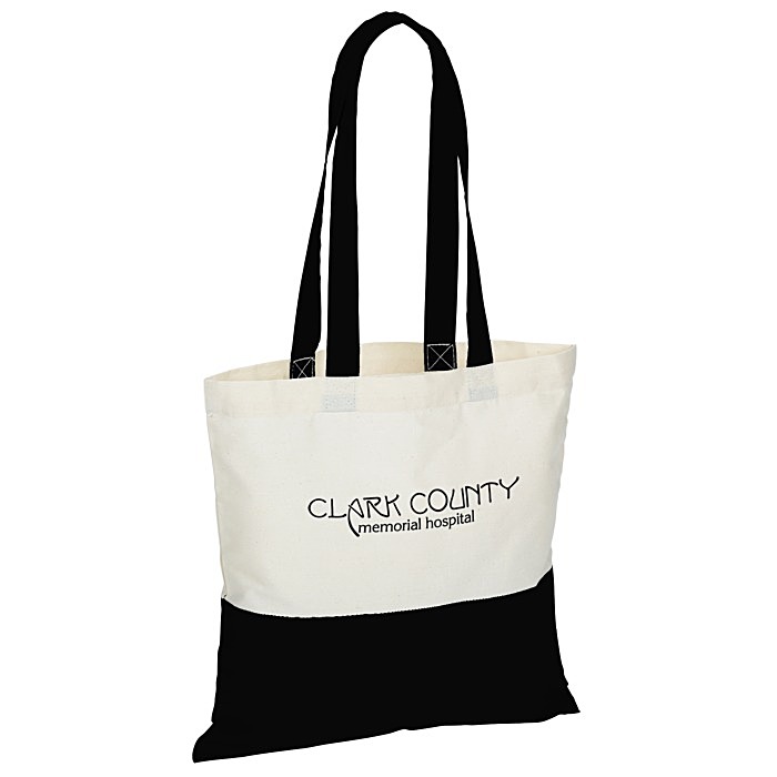 Custom Colour Accent Cotton Sheeting Tote