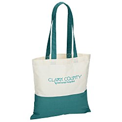 Custom Colour Accent Cotton Sheeting Tote