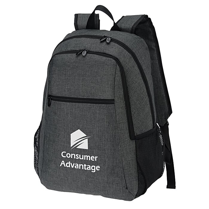 Custom 4imprint Heathered 15-inch Laptop Backpack
