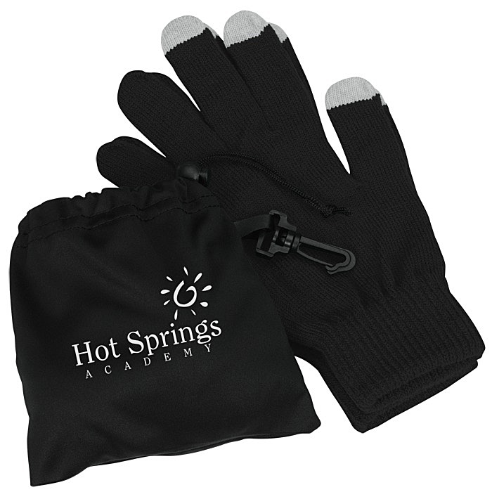 Custom Touch Gloves with Pouch