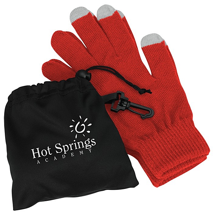 Custom Touch Gloves with Pouch