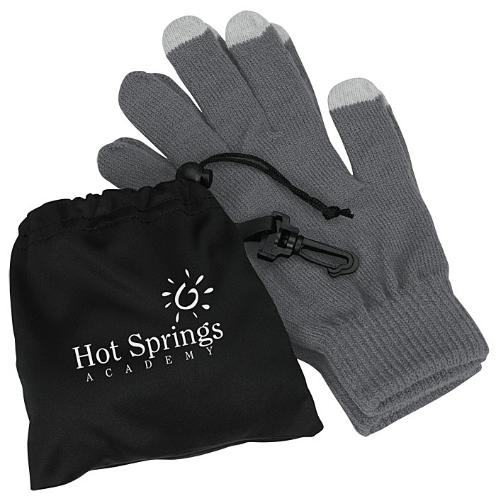 Custom Touch Gloves with Pouch