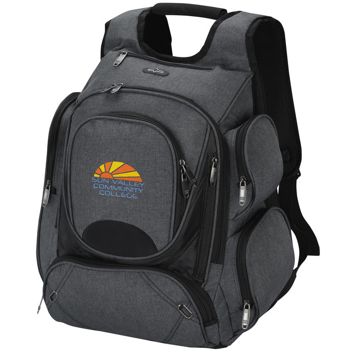 Custom elleven Checkpoint-Friendly Laptop Backpack - Embroidered