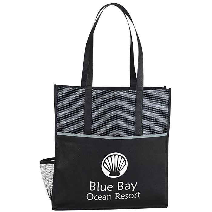 Custom Xander Mesh Print Pocket Tote