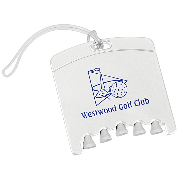 Custom Golf Bag Tag with Tees