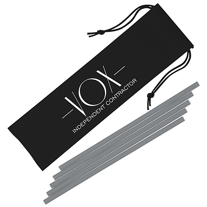 Custom On the Go Straw Set - 5 Pack