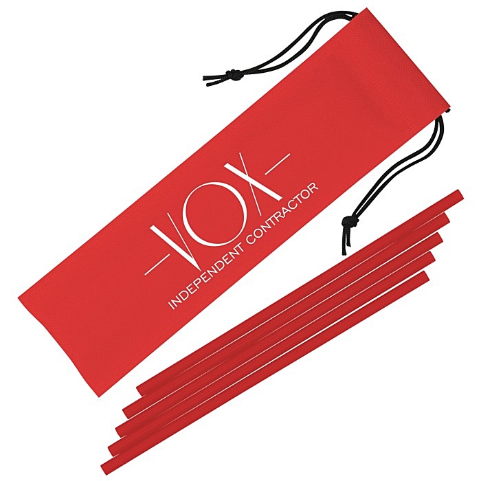 Custom On the Go Straw Set - 5 Pack