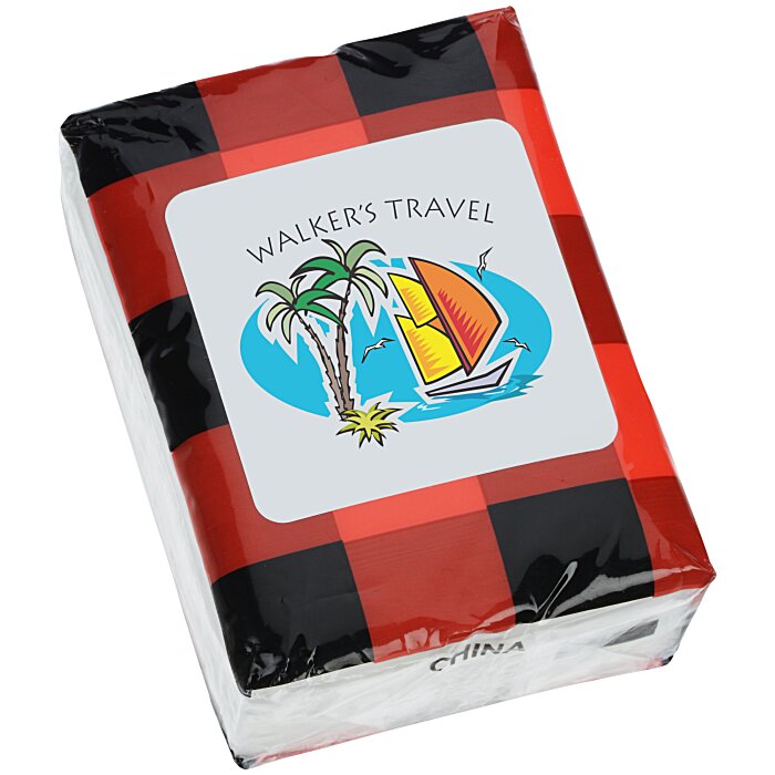 Custom Small Tissue Packet - Plaid