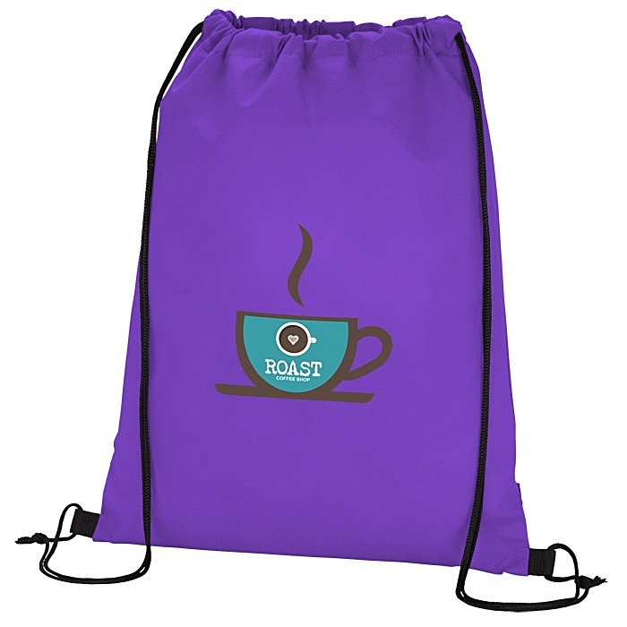Custom Polypropylene Drawstring Sportpack - Full Colour