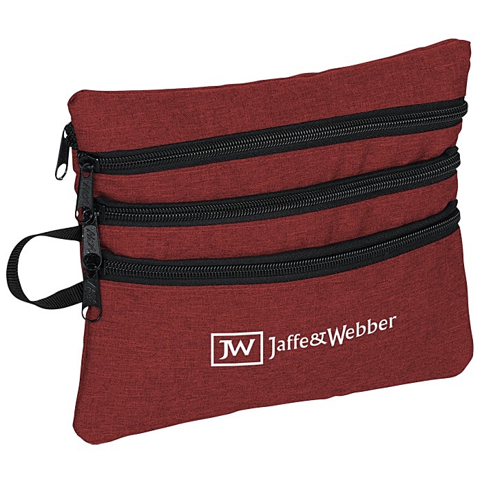 Custom Heathered Tech Travel Bag