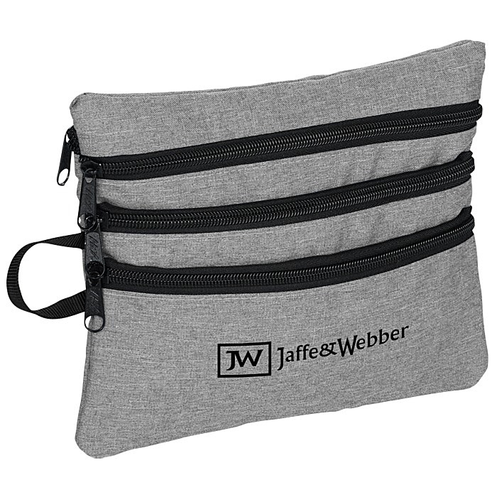 Custom Heathered Tech Travel Bag