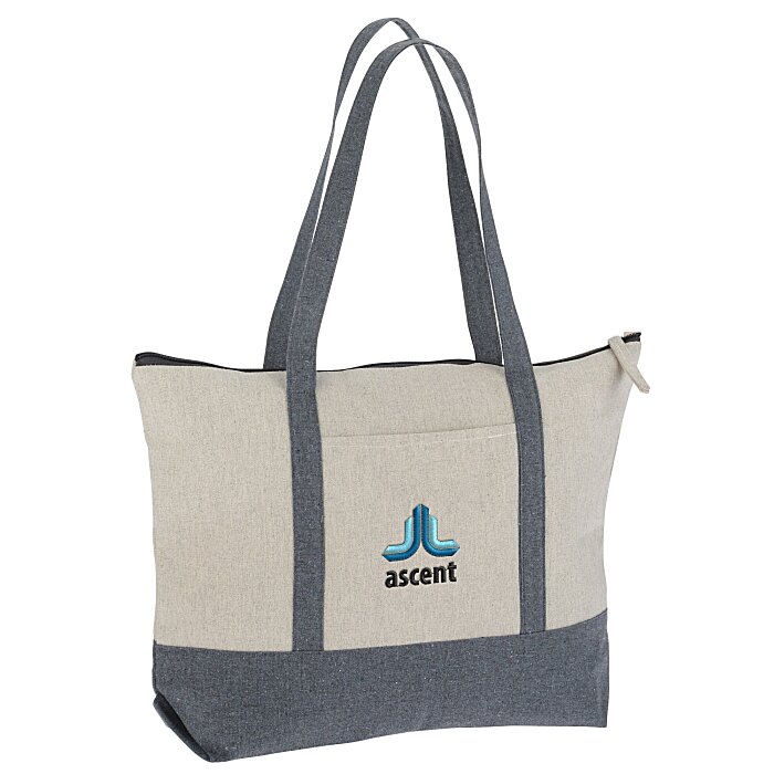Custom Repose 10-oz Zippered Tote - Embroidered