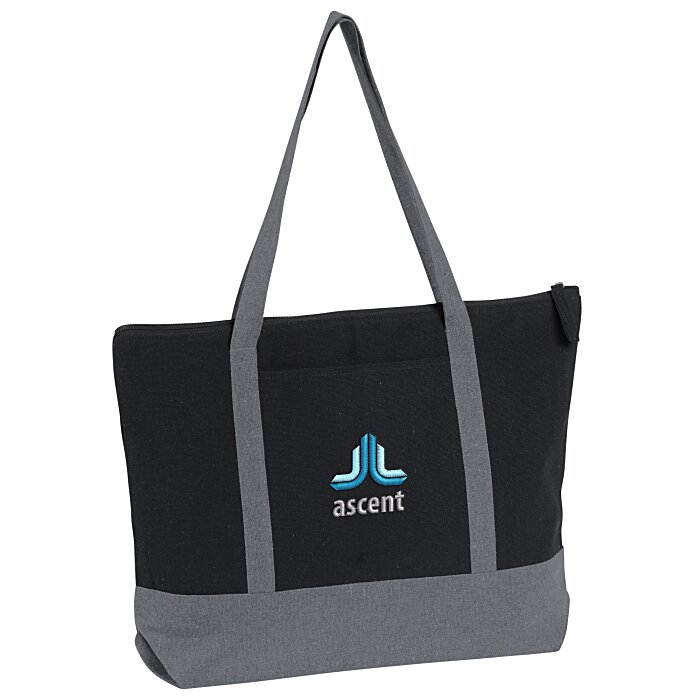 Custom Repose 10-oz Zippered Tote - Embroidered
