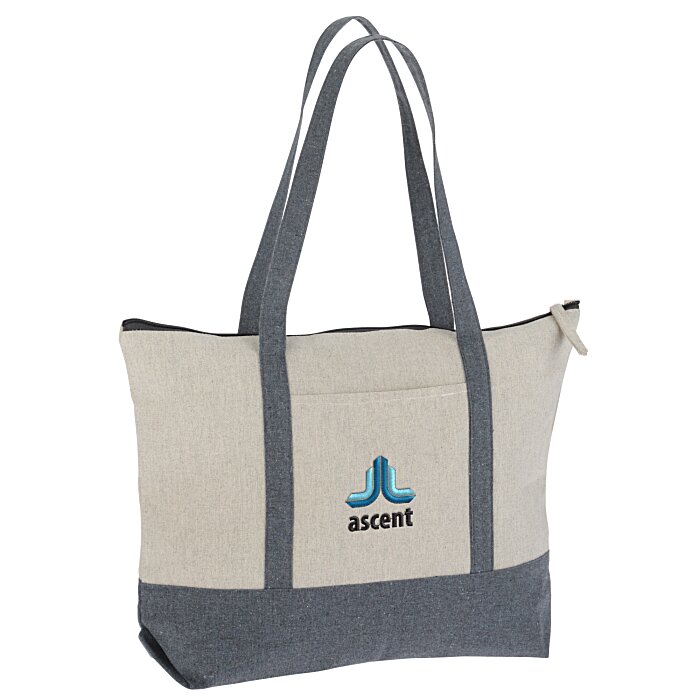 Custom Repose 10-oz Zippered Tote - Embroidered