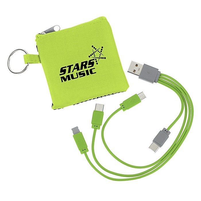 Custom Sporty Charging Cable USB-C Pouch