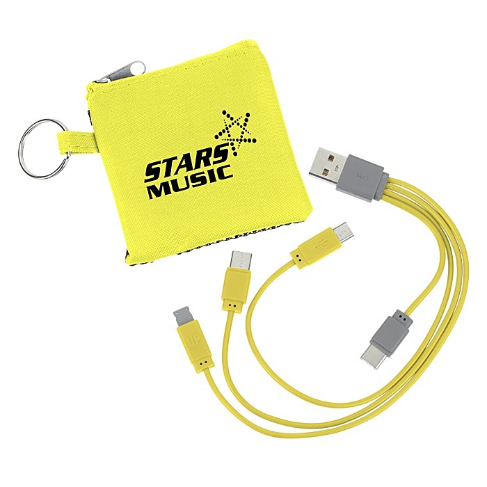 Custom Sporty Charging Cable USB-C Pouch
