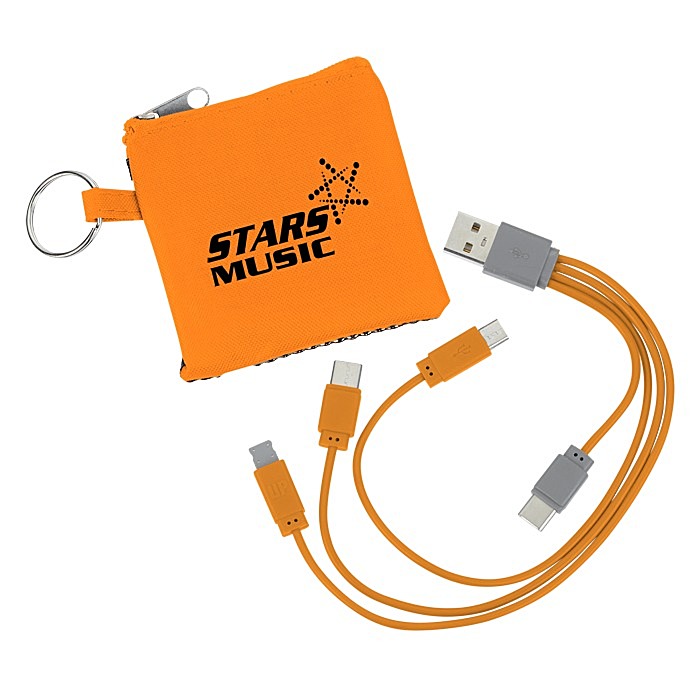 Custom Sporty Charging Cable USB-C Pouch