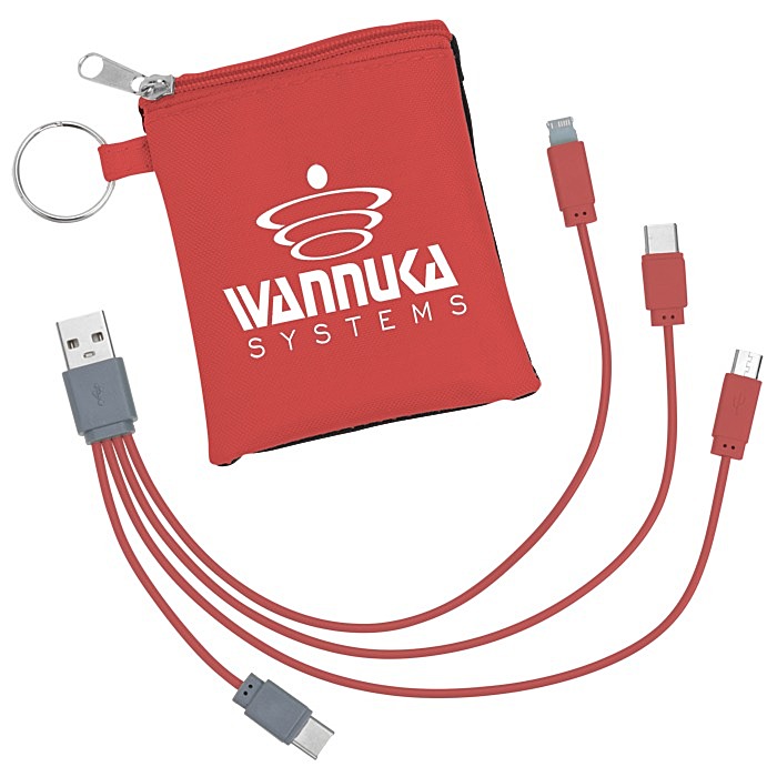 Custom Connecting Charging Cable USB-C Pouch