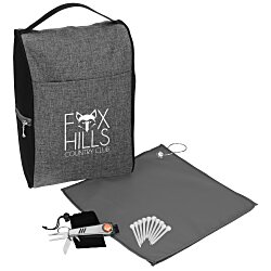 Custom Heathered Shoe Bag Golf Kit