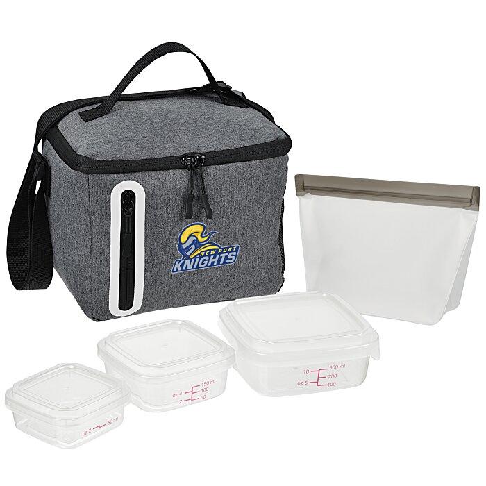 Custom Oval Portion Control & Food Bag Lunch Set