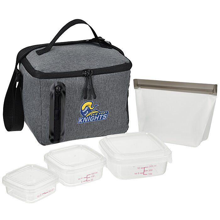 Custom Oval Portion Control & Food Bag Lunch Set