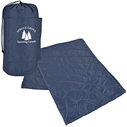 Custom Wave Outdoor Blanket with Carrying Pouch